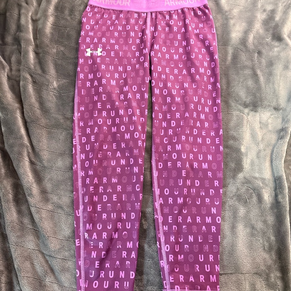 Under Armour Kids' Pink Logo Joggers